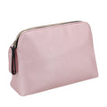 Pink Grain Skin PU Leather Travel Cosmetic Bag Women Zipper Make up Handbag Organizer Storage Pouch Toiletry Wash Bags