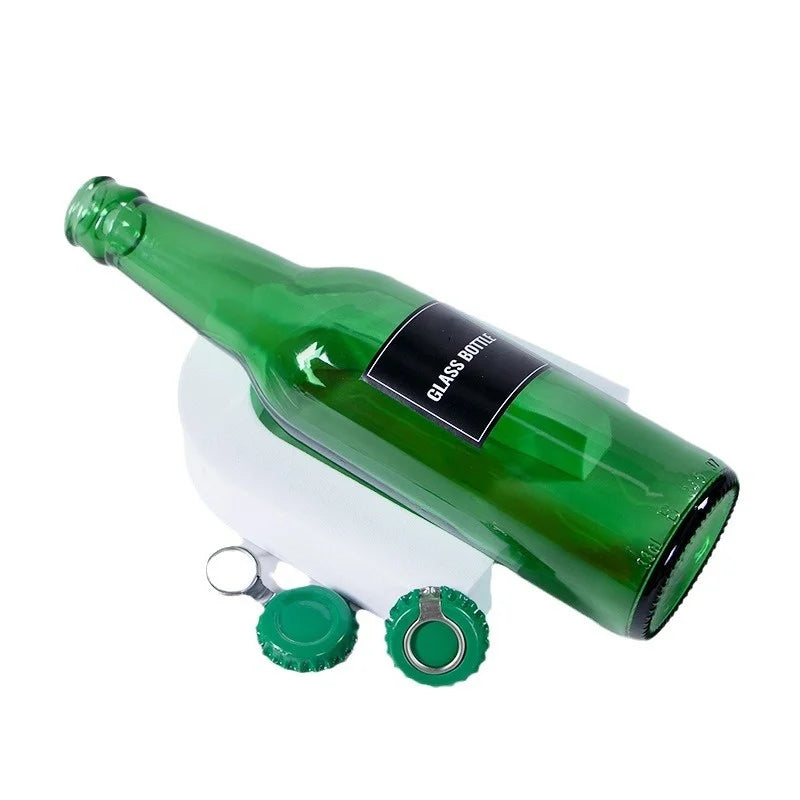 Factory Manufacture Customize 200ml Creative Green Glass Beer Bottles for Liquor Vodka Whisky Tequila