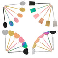 Pink Black Heart Shape Lash Mirror Professional Gold Butterfly Eyelash Extension Mirror