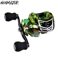 NEWMAJOR 10Kg 7.2:1 18+1BB Baitcasting Fishing Reel Left Right Hand Plastic Material for River Lake Fishing Fake Bait