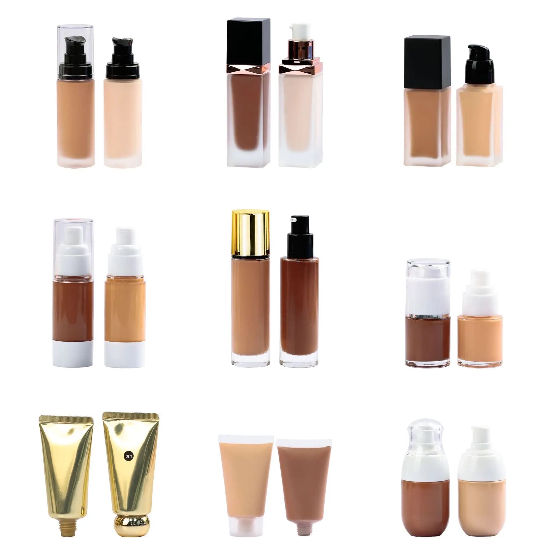 High Coverage Foundation Oil Control Long Lasting Makeup Waterproof 29 Colors Liquid Creamy Foundation Factory Cosmetics