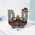 Wholesale 3D Handmade Paper Cards for Dad Holiday Blessing Gift Folding Thank You Card Pop up Greeting Card for Father's Day