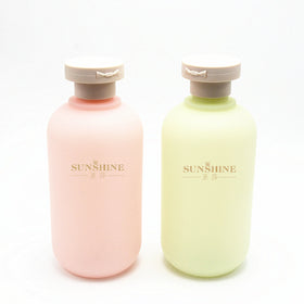 New Arrival 200ml 300ml Fresh Green Lotion Shampoo Plastic Bottles with Flip Top Caps