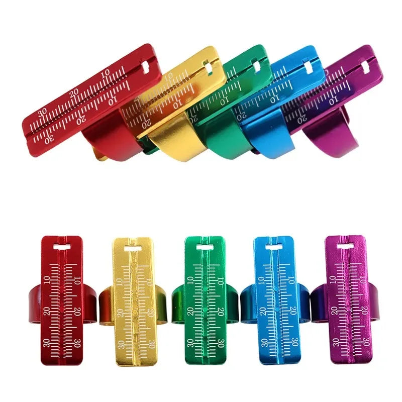 Aluminium Alloy Dental Finger Ruler Colorful Instrument for Root Canal Measurement Endodontic Dentist Manual Tool 4.5x1.5cm CE