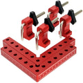 Qinbu Pro 140mm Aluminum Positioning Square -Corner Clamp for DIY & Professional Woodworking Furniture Frame Assembly Tools