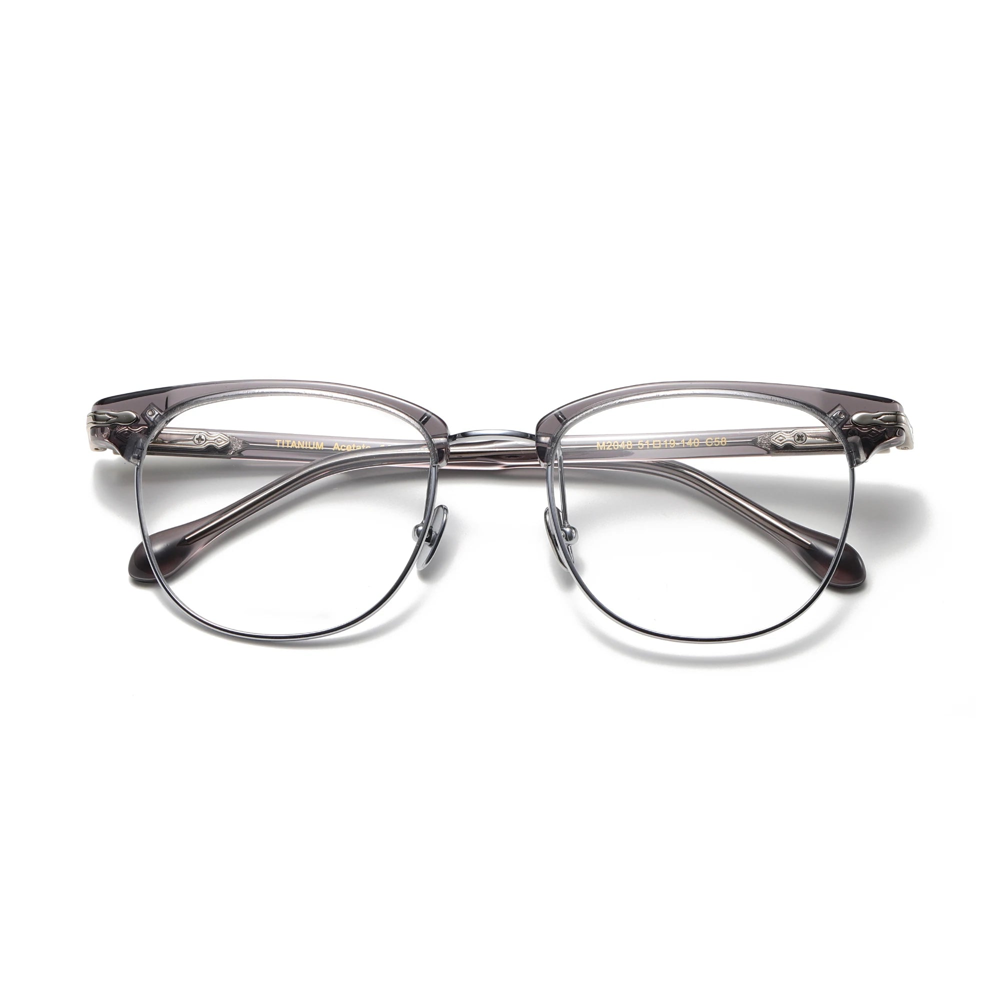 Benyi 2024 Latest Hot Selling Eyeglasses Optical Trendy Spectacle Fashion Design Luxury Half Frame Reading Glasses for Men Women