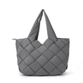 Wholesale Customization Nylon Soft Puffer Shoulder Bag Luxury Woven Crossbody Puffer Bag Winter Quilted Puffer Tote Bag