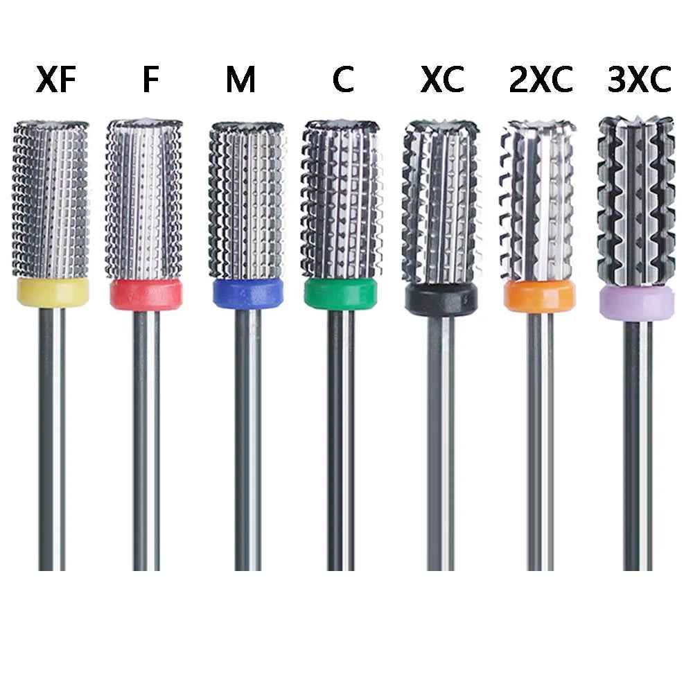 32/3  Powder Removal Drill Bit Round Top Nail Drill Bits for Manicure Pedicure Carbide Milling Cutter Manicure Polishing Bit