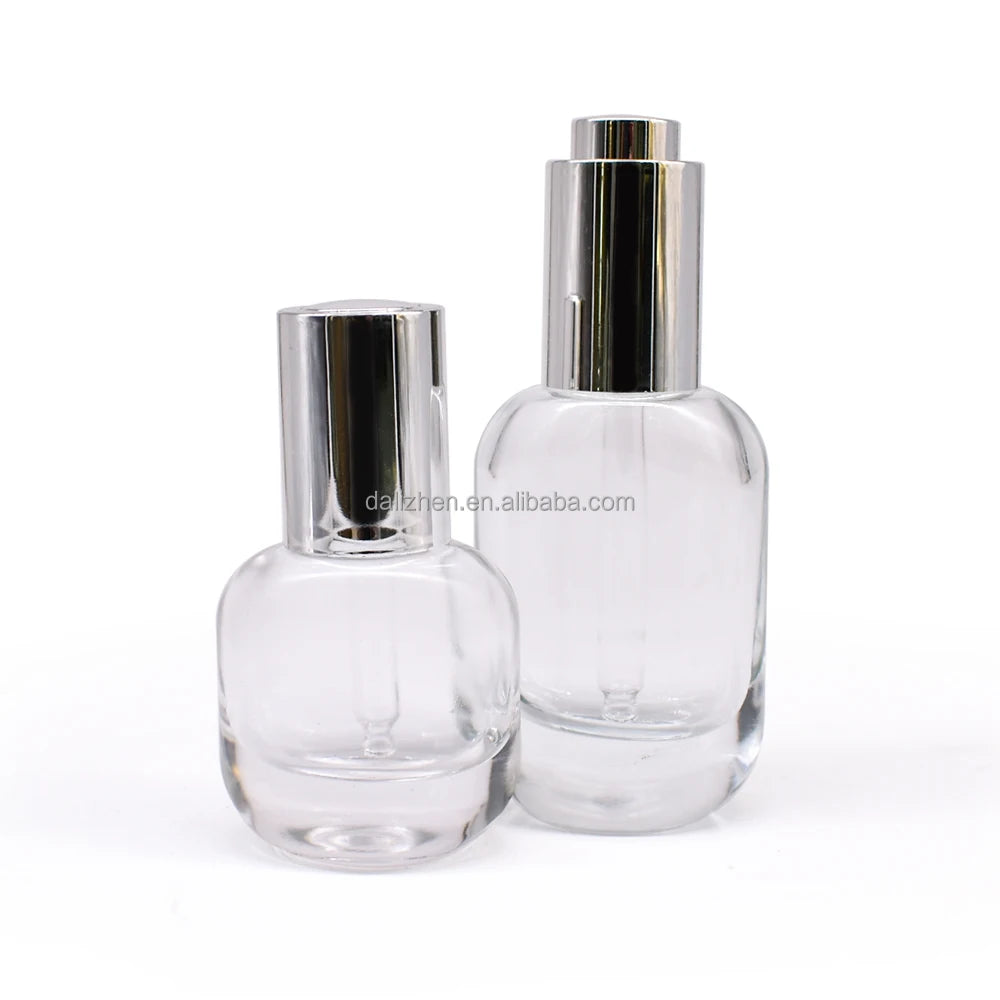 Custom Color logo 15ml 30ml 50ml Perfume Essential Oil Empty Glass Dropper Bottle for Cosmetic Package