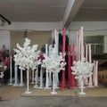 F64 Indoor Fake Silk Wedding Decoration Flower Tree Japanese Sakura Floral Table Decor Cherry Blossom Centerpieces Tree for Sale