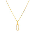 Square Iced Out Pendant Necklace 2022 925 Sterling Silver Women Wedding Necklace