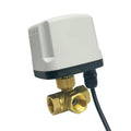 1/2" 3/4" 1"  Motorized Ball Valve  IP65 Waterproof  220V 12V 24V Three Wire One Control Three Way T/L Type Control Valve