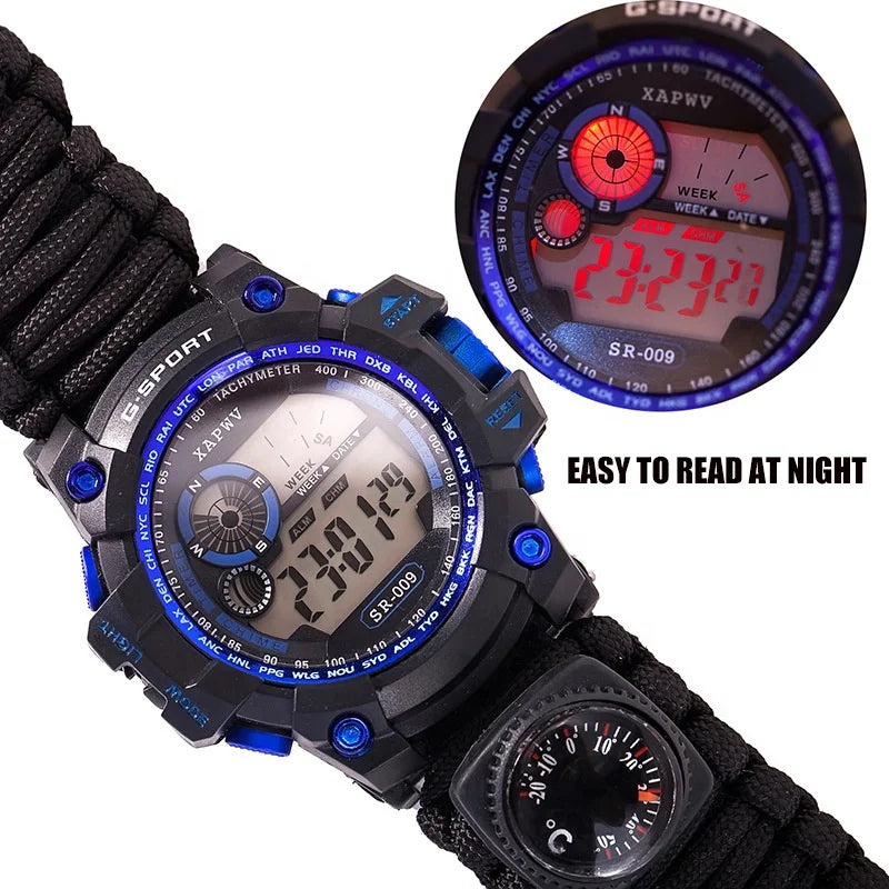 Tactical Survival Watch Camping Survival Kit