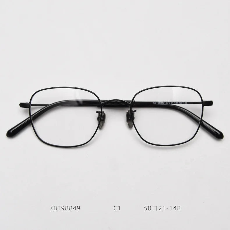 2025 Fashion Luxury Glasses New Vintage Round Pure Titanium Eyewear Comfortable Prescription Eyeglasses Frame for Men