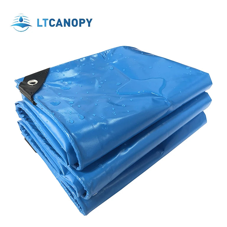 Litong Waterproof Durable 0.6mm Blue Color PVCtarpaulin