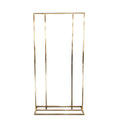 Professional Hotel Lobby Decoration Rack - Modern Stainless Steel Background Frame for Welcome Area & Events