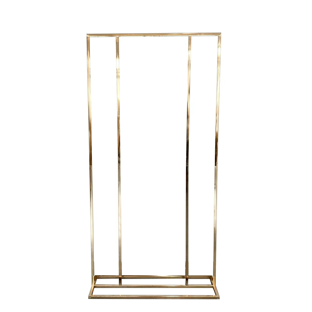 Professional Hotel Lobby Decoration Rack - Modern Stainless Steel Background Frame for Welcome Area & Events
