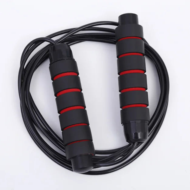New Physical Fitness Training Speed Steel Wire Bearing Skipping Rope with Silicone Grip PVC Material for Home Exercise