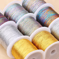 100M/Roll Gold Silver Rope for Jewelry Bracelet Twine Tag Tassel Making Crafts Gift Thread Wedding Christmas Decoration Rope