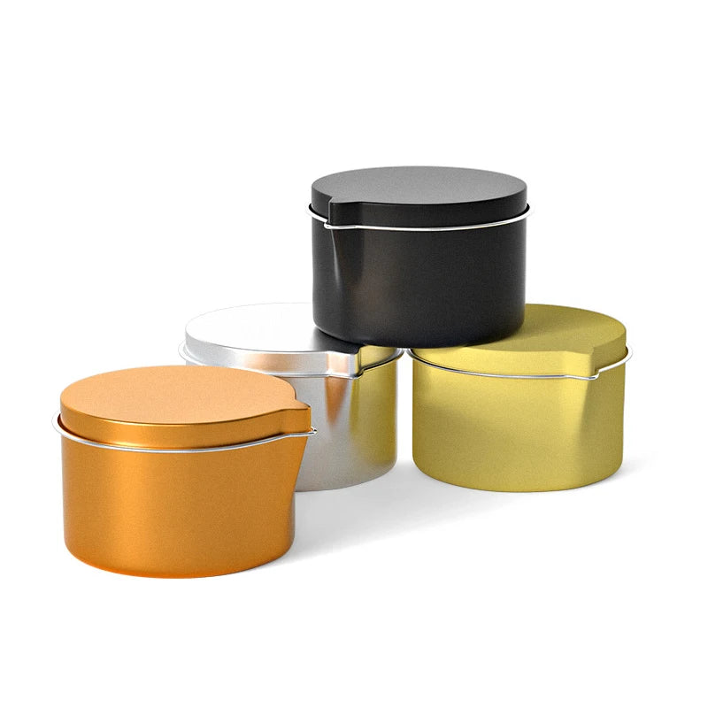 Wholesale Luxury Metal Tin Cans Menorah Custom Empty Candle Jars with Lanterns Candle Packaging Box Holders
