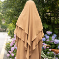 2023 EID Traditional Muslim Prayer Abaya Islamic Khimar 2 Layers Hijab Dress Islamic Abaya Women Muslim Khimar