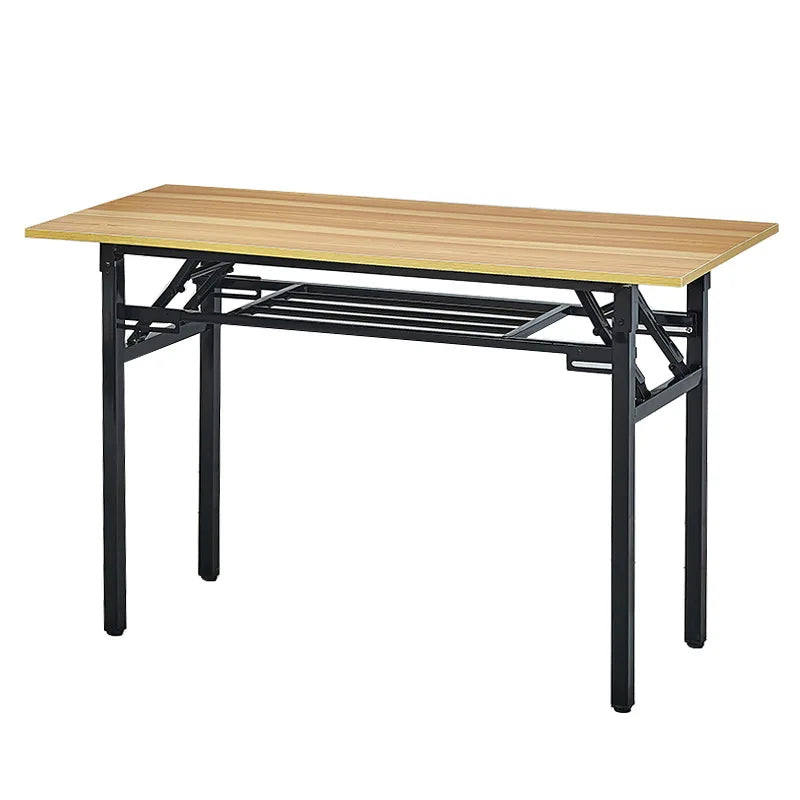 Moon Single Layer Lightweight Folding Table Outdoor Training Learning Homework Metal Pipe Adjustable Feet Double Spring Design