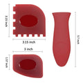 Highly Quality 6 Pcs/set Durable Grill Pan Scraper Kitchen Set Tool and Silicone Insulation Handle Cleaning Oil Dirt Scraper