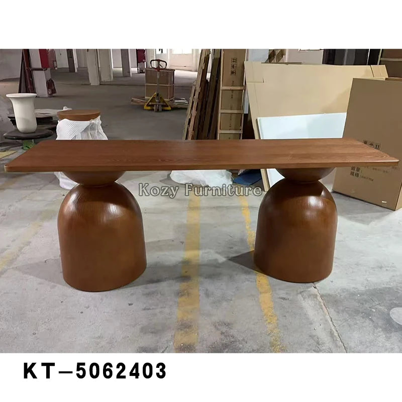 Rectangular Modern Luxury Dining Table with Metal Legs MDF Top for Home & Workshop Use
