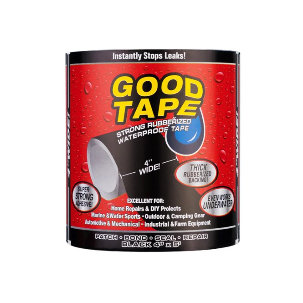 Waterproof Repairing Tape Instantly Stop Leaks Rubberized PVC Patch Seal for Underwater Pipe Roof Repair Heavy Duty Bulk