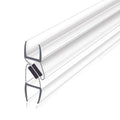 90 Degree Glass Shower Screen Fittings Sealing Strip Sliding Door Waterproof Plastic PVC Magnetic Seal Strip
