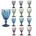 Hot Sale Vintage Cocktail Wine Glass Cups Golden Edge Multi Colored Glassware Wedding Party Green Blue Purple Pink Goblets