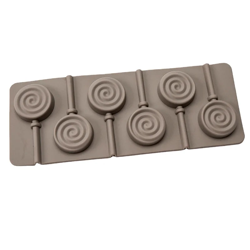 DIY Round Silicone Lollipop Mold for Chocolate & Candy for Home Kitchen Use