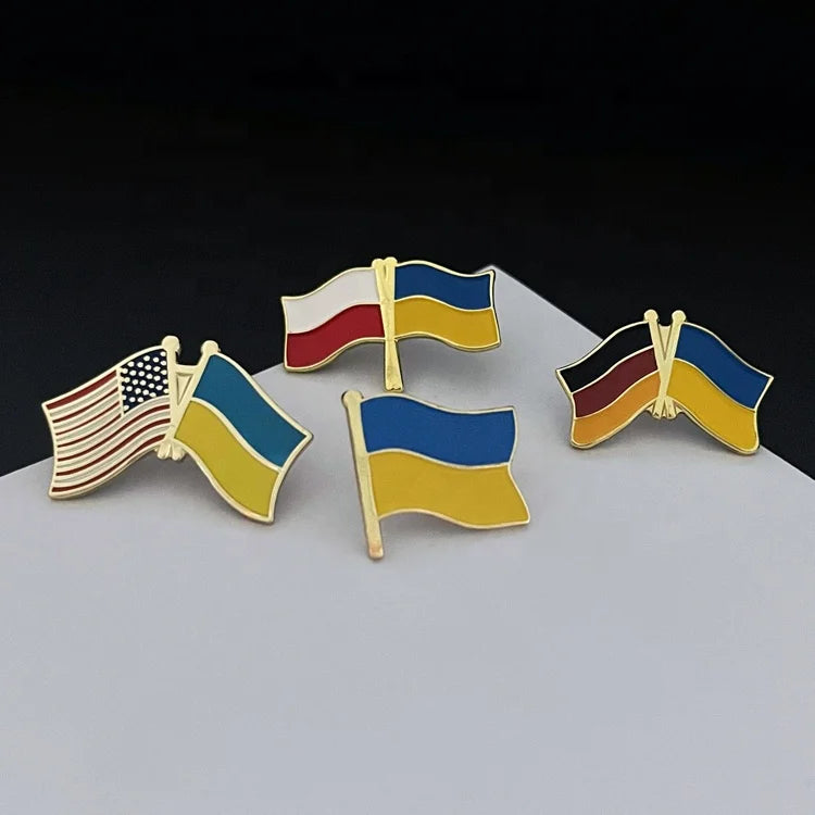 Factory Wholesale Custom Lapel Pin Flag Hard Enamel Pin