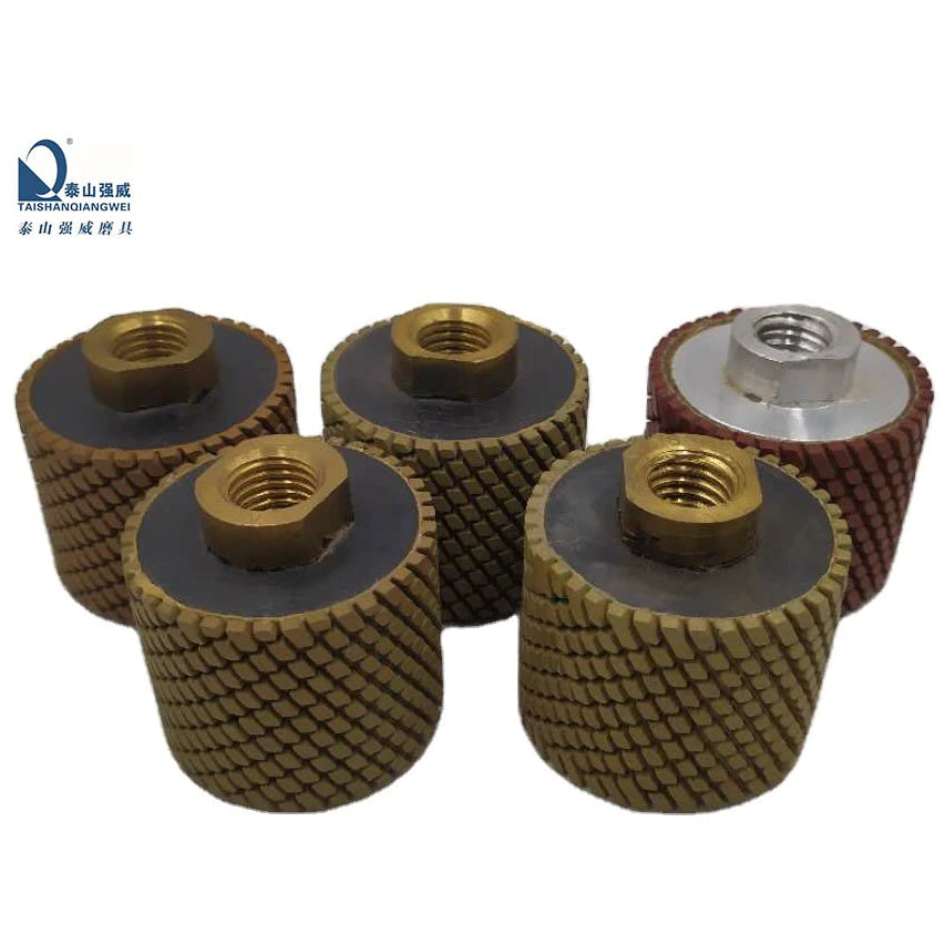 50mm Emery Polishing Drum Wheel Buffing Pads for Granite and Marble Edge Polishing OEM Customizable Grit 50-4000