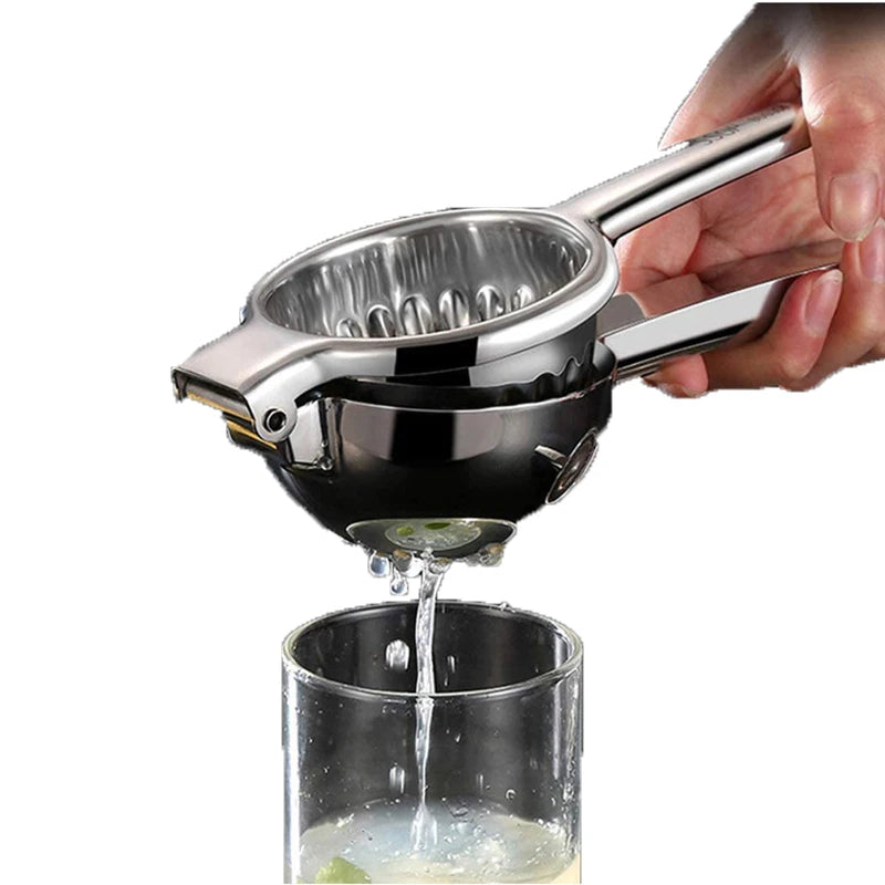 Hot Sale Stainless Steel Manual Juicer Household Kitchen Gadgets Comfortable Handle Fruits Vegetables Handheld Tools Storage