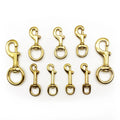 Brass Push Gate U Shape Solid Brass Swivel Trigger Bronze Brass Snap Hook for Dog Leash