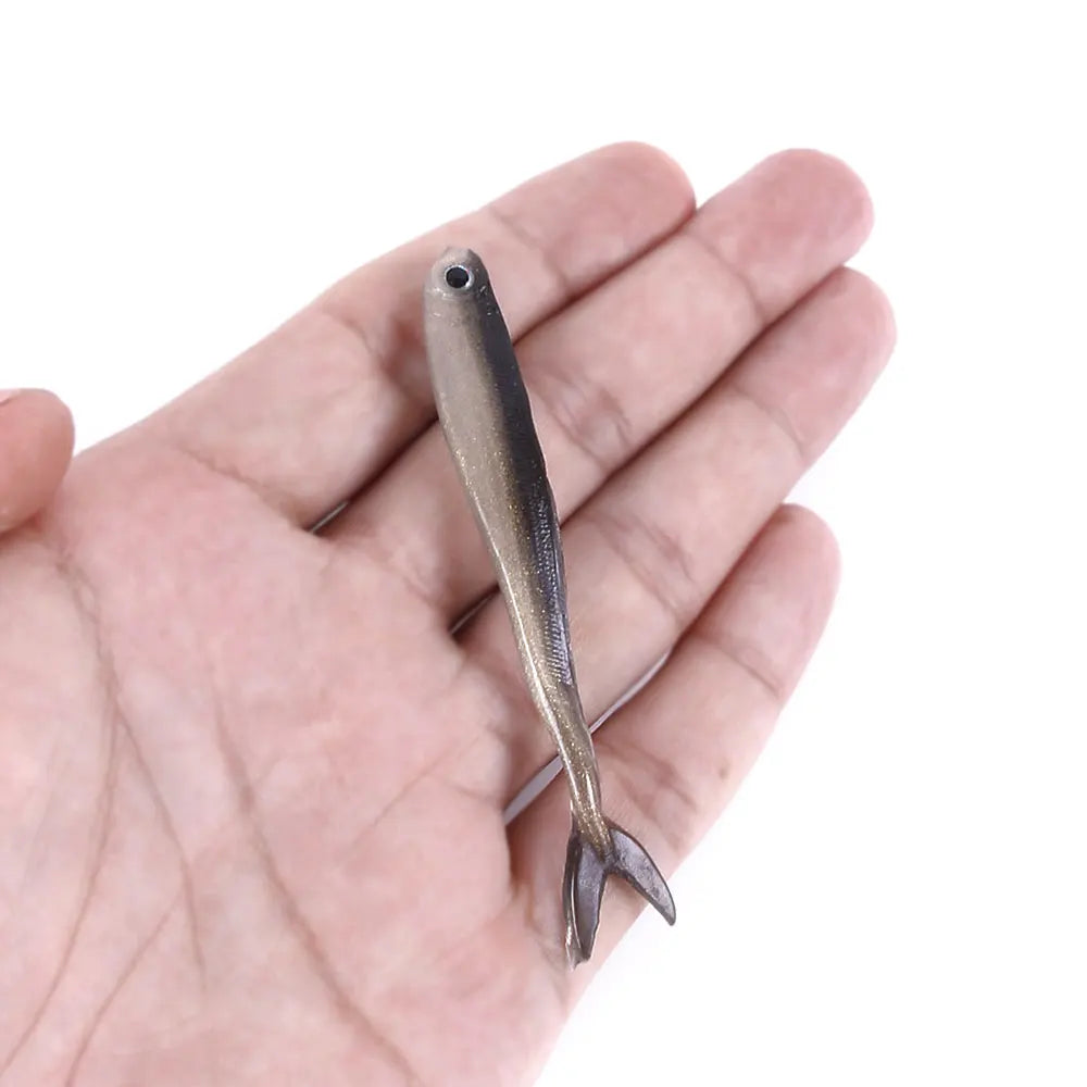 10pcs/bag Hengjia 8CM 2.2G Bionic Fishing Soft Lure Vivid Lifelike Fishing Bait