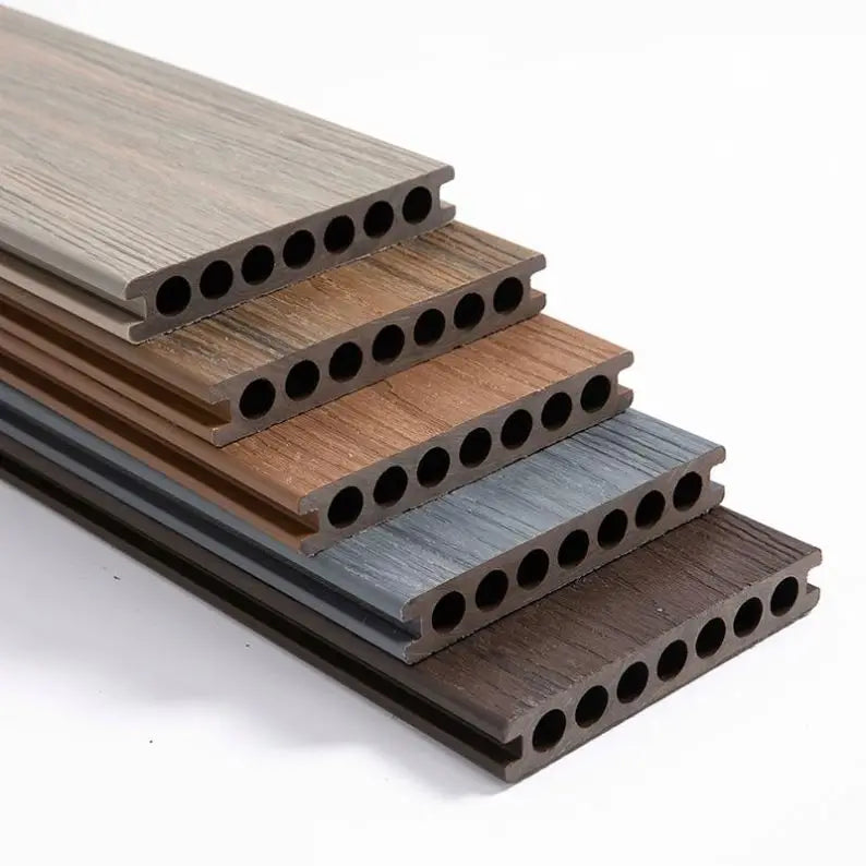 Best-Selling WPC Deck Anti-Slip Modern Luxury Outdoor Garden Square Easy Click Factory Price Waterproof Wood Grain Brushed