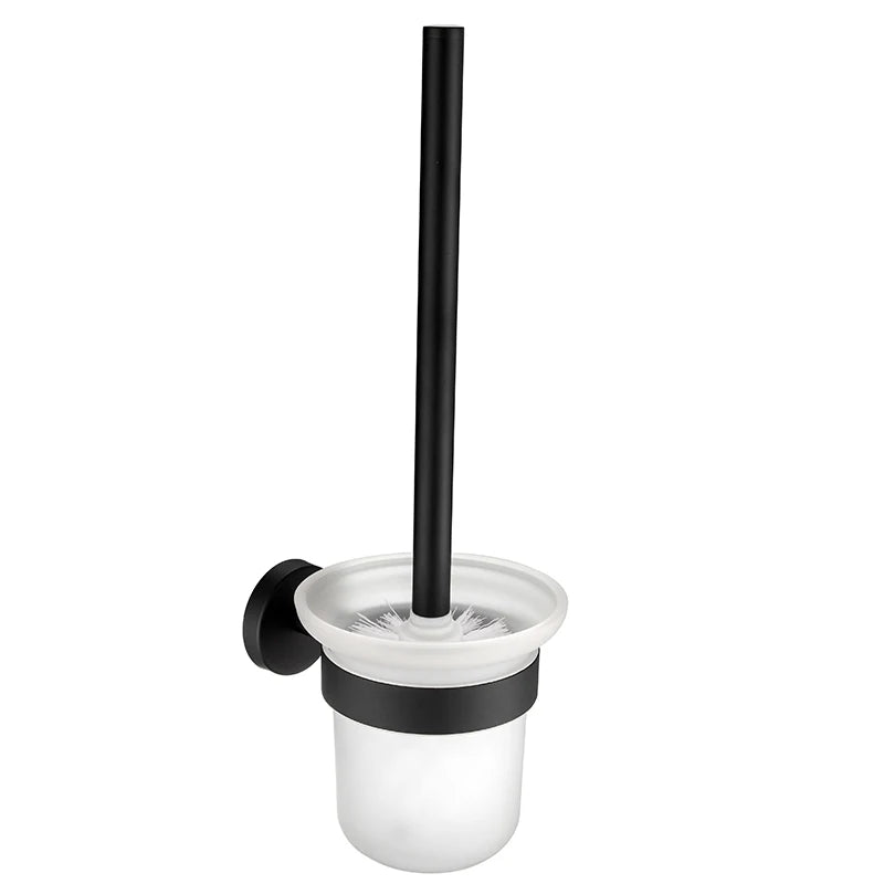 Modern Design Stainless Steel Stain Resistant Toilet Brush Holder Bathroom Cleaning Brush