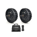 L-faster 24V 700W 8inch Dual Drive Brushless Hub Motor Wheel with Wireless Remote for Electric Foldable Camping Cart Wagon