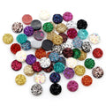 Fashion 40pcs/Lot 6mm Tiny Mixed AB Colors Natural Ore Style Flat Back Resin Cabochons for Bracelet Earrings Accessories