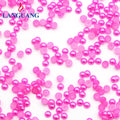 Lan Guang Wholesale Pearl Beads Blue ABS Plastic Decorative Pearls Round Bulk Bulk With Hole Pearls