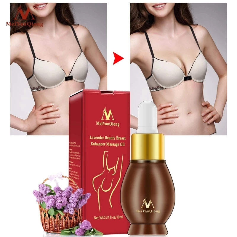 Organic Herbal Cream Lavender Beauty Breast Firming Massage Oil Enhances Breast Size and Enhances Beauty