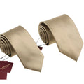 OEM Custom Men's Business Gravatas 8cm/6cm Striped Polyester Neck Bow Ties Champagne Color Cheaper Wholesale Options