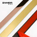 Hot Selling Gold Mirror Stainless Steel Self Adhesive Decoration Strip Tile Trim Bendable Flat Metal Strips