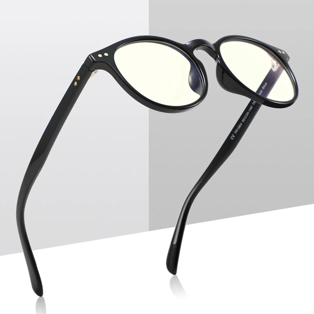 New High Quality Optical Eyeglasses Women TR90 Frame PC Lens Optical Frames Round Frame Eyeglasses Men