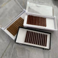 Wholesale Color Eyelash Glitter Lash Kits Custom Eyelash Tray Lashes Private Label Colorful Lash Extensions for Brown Blue Green