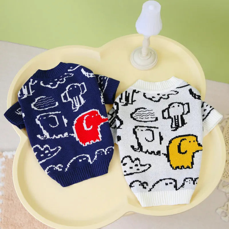Dog Sweater Cat Clothes Teddy Bichon Small Dog Spring Autumn Breathable Clothing Factory Pet Apparel