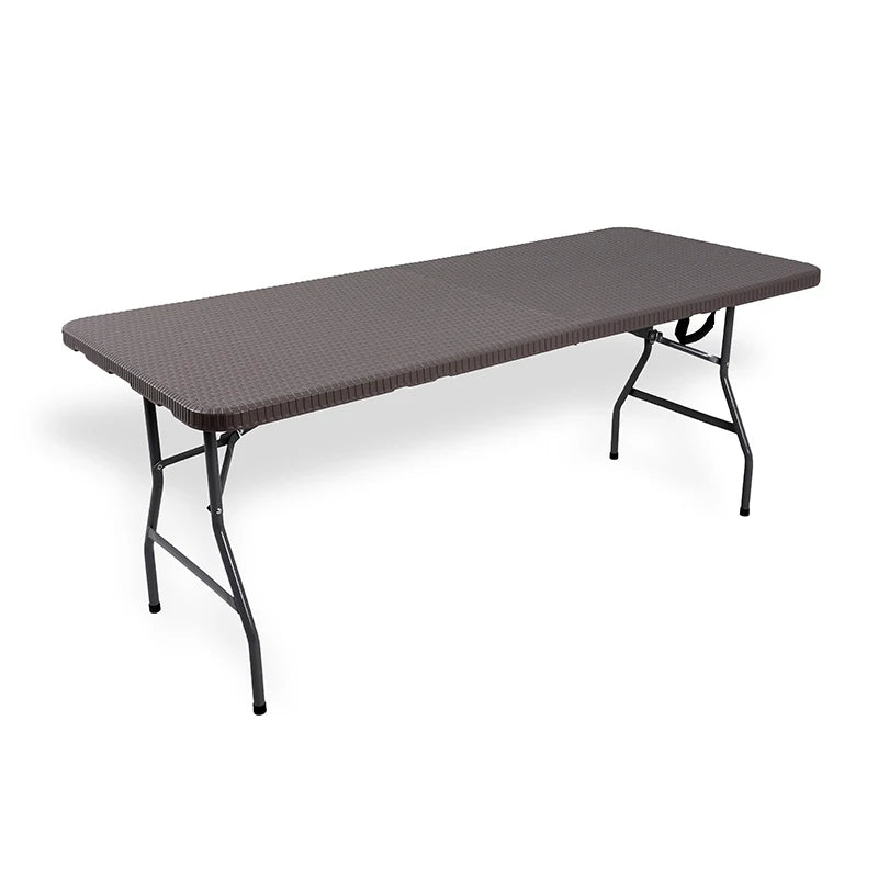 Wholesale Outdoor Factory Portable Picnic Camping Dining Plastic Folding Rectangular Banquet Events Trestle Table for Events