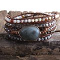 Fashion Wholesale Customized Beaded Bracelet Personalize Jewelry Handmade 4mm Natural Gemstone Crystal 5 Strands Wrap Bracelets